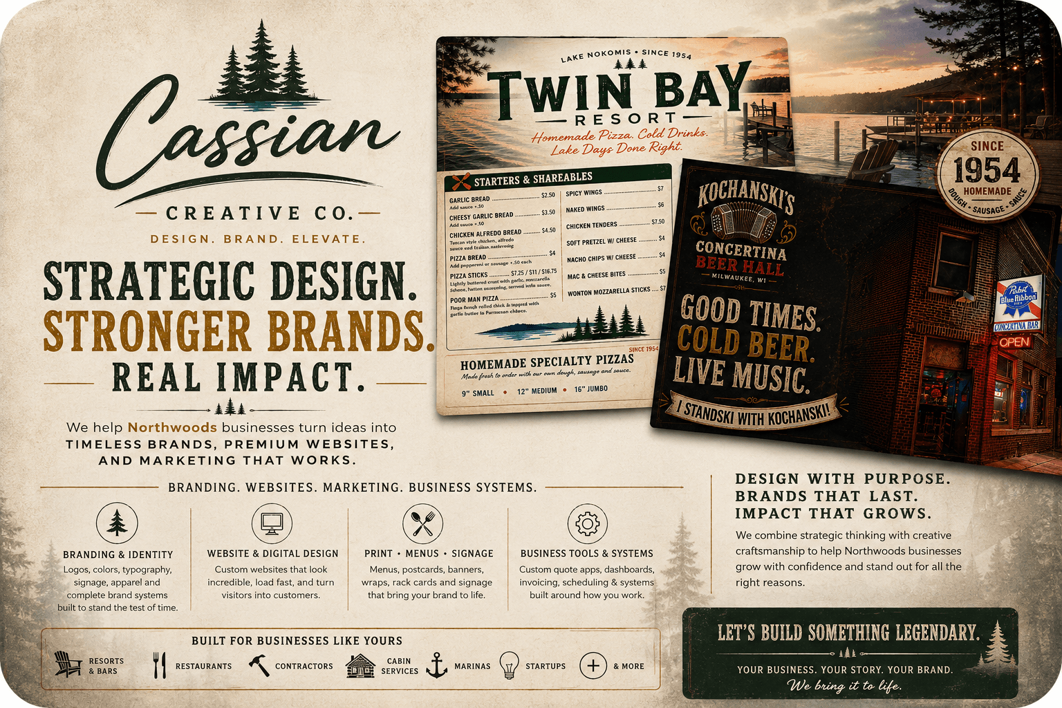 Cassian Creative Co. strategic design and stronger brands showcase