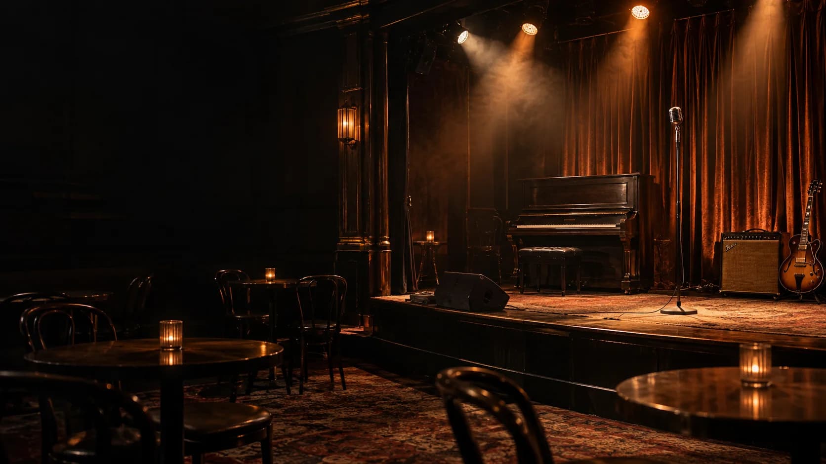 Illustrative stage for the fictional Copper Room VenueKit demo