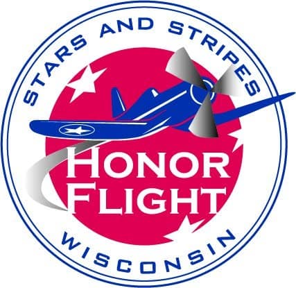 Stars and Stripes Honor Flight Wisconsin logo